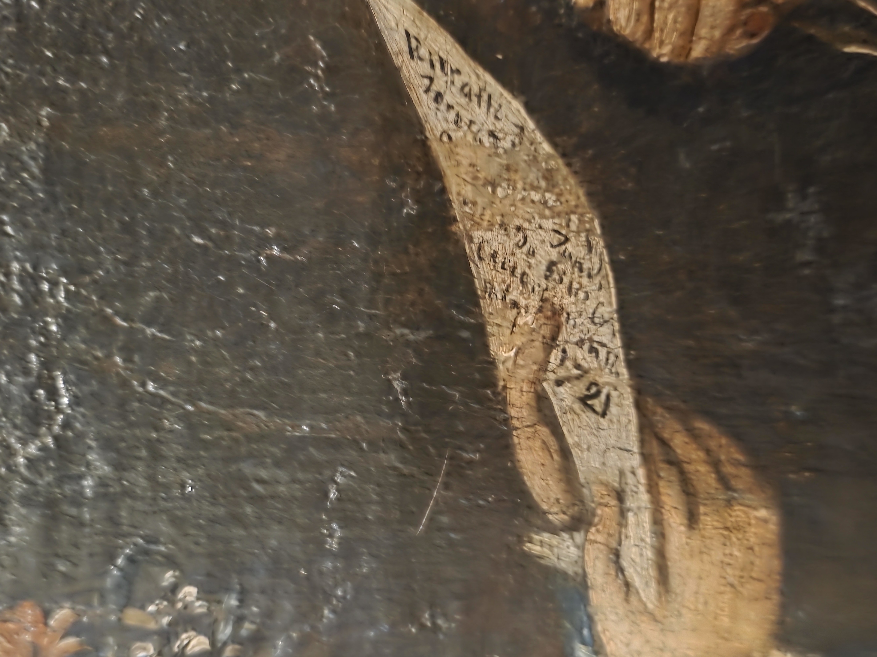 Closeup of the marriage contract showing the date the kingdom was solidified under the rule of King Amadeus II in 1721